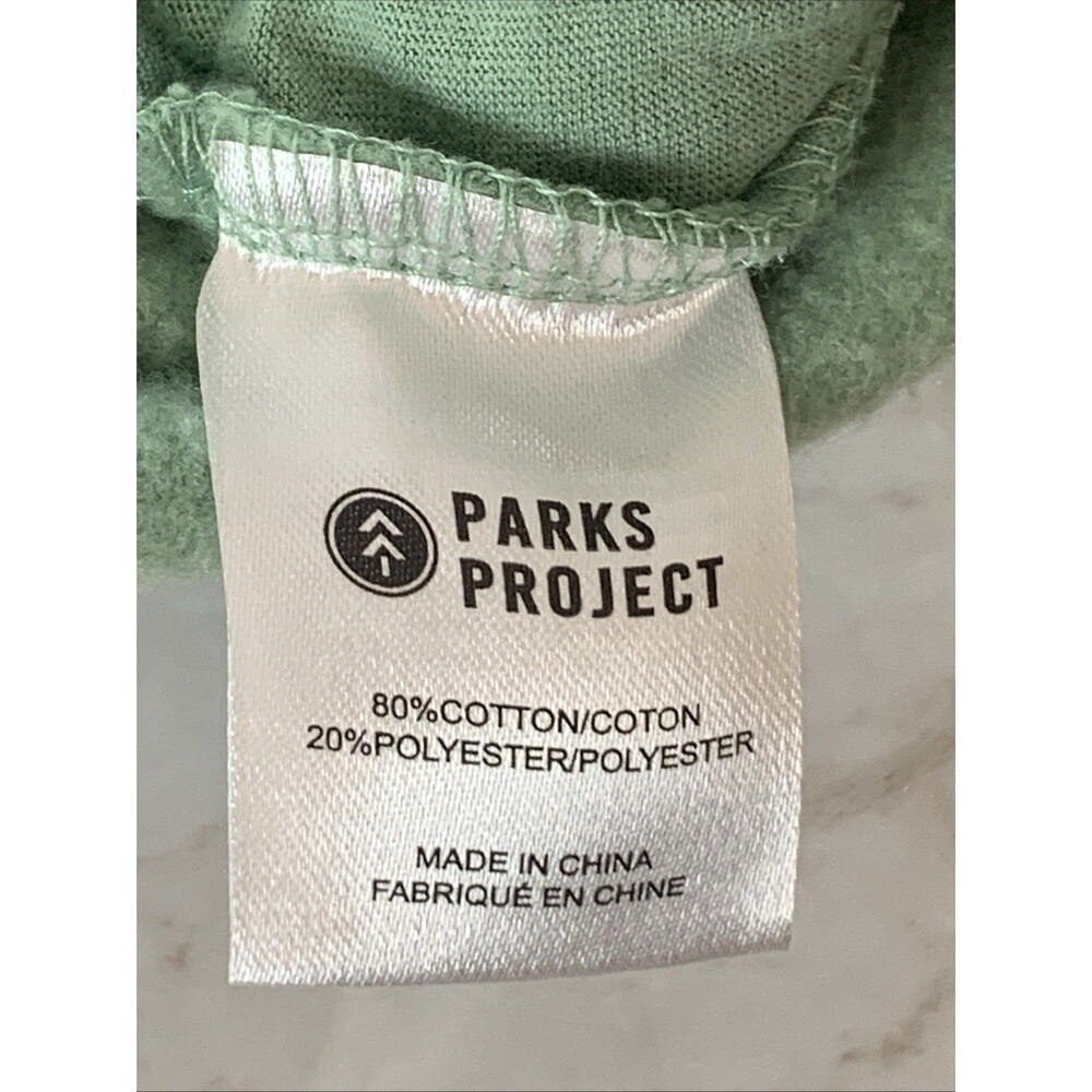 Parks Project x Peanuts Snoopy Green Jogger Sweatpants Sz Small Escape To Nature - Picture 11 of 16
